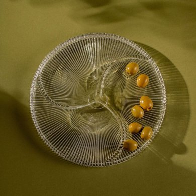 Сервірувальне блюдо Homla LYNN 24 см Прозорий 241911 фото - 4