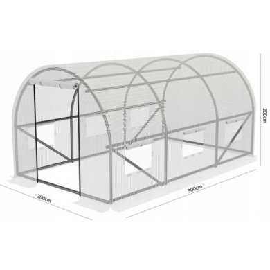 Парник теплица Garden Line 3х2х2 м Белый - 11 Парник теплица Garden Line 3х2х2 м Белый TUN5569 фото - 11