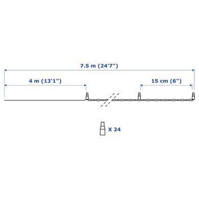Гирлянда LEDLJUS - 10 IKEA Гирлянда LEDLJUS (ИКЕА LEDLJUS) 60357431 фото - 10