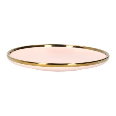 Тарілка десертна Homla SINNES 15 см | Рожевий / Золотий 162894 фото - 2