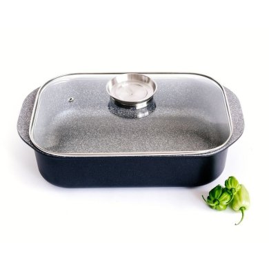 Жаровня с крышкой Duka Gota Cook 6,2 л | Черный / Прозрачный 1213897