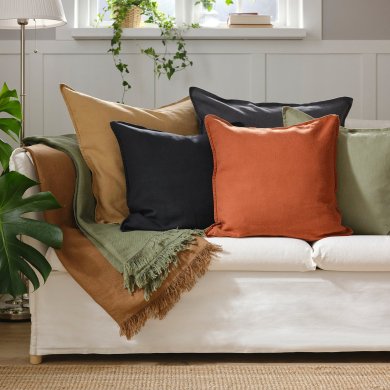 IKEA Декоративная наволочка DYTAG 65x65 см Бежевый (ИКЕА ДИТАГ) 80517688 фото - 6