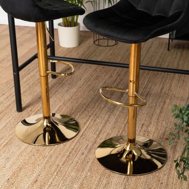 Барний стілець Mebel Elit ARCOS Welur Чорний ME.ARCOS/CZ/ZL/V/H фото - 8