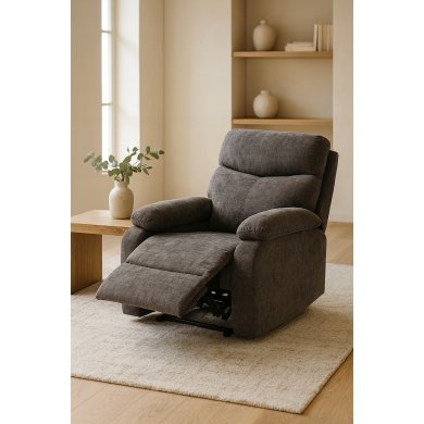 Кресло мягкое раскладное с реклайнером Kontrast ROSA Темно-серый 5.01.84854 фото - 10