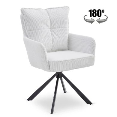 Обеденный стул поворотный Mebel Elit CITY Velvet Кремовый ME.CITY/KR/SZTR/K