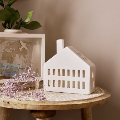 Фонарь-домик Homla COZY HOME 16x6,6x17 см | Белый 210694 фото - 4