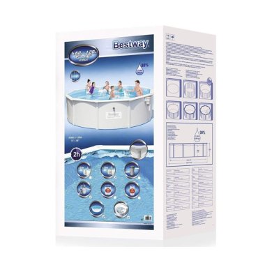 Каркасный бассейн Bestway 56384 HYDRIUM 460x120 см Серый 56384 фото - 5