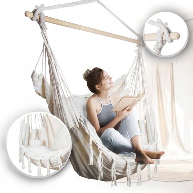 Подвесное кресло-гамак RODOS 2 Экрю - 4 Подвесное кресло-гамак RODOS 2 Экрю 5.02.211651 фото - 4