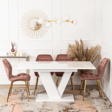 Раскладной обеденный стол Mebel Elit CLARK Белый PM.DUBAJ/B/PL/S фото - 8