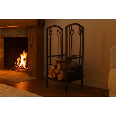 Дровница с аксессуарами Garden Line 40x30x74 см Черный KOM5882 фото - 5