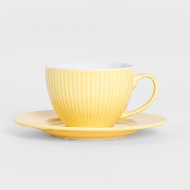 УЦЕНКА Чашка с блюдцем Homla SIENA 240 мл Желтый brak/235713 фото - 5