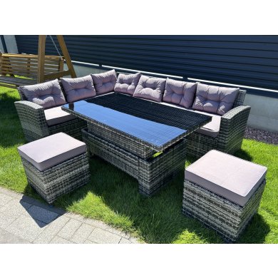 Комплект садових меблів Favora MARINE Сірий - 4 Комплект садових меблів Favora MARINE Сірий WS538 фото - 4