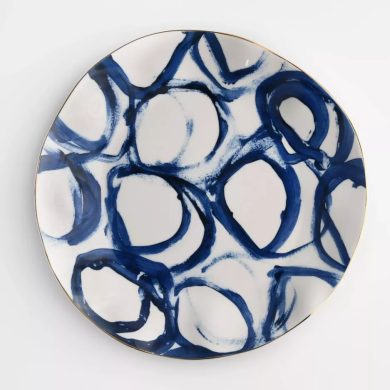 Тарілка Duka Riviera | Білий / Синій / Принт - 2 Тарілка Duka Riviera | Білий / Синій / Принт 1219687 фото - 2