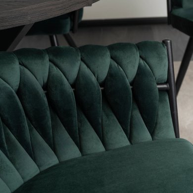 Обеденный стул Mebel Elit EMPOLI Welur Зеленый - 10 Обеденный стул Mebel Elit EMPOLI Welur Зеленый ME.EMPOLI/Z/CZ/V/K фото - 10