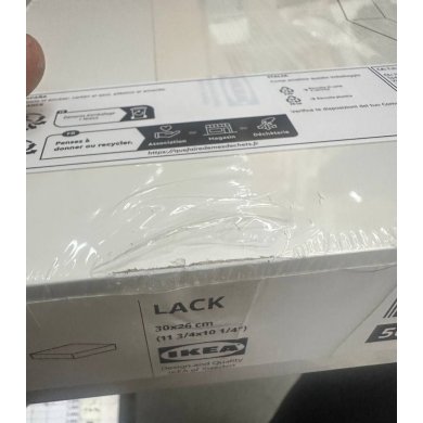 IKEA УЦЕНКА Полка LACK 30x26 см Белый brak/50282177 фото - 2