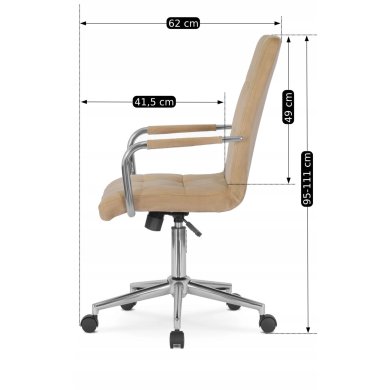 Офісне крісло Mebel Elit BOSTON Бежевий ME.BOSTON/BZ/CH/V/FO фото - 15