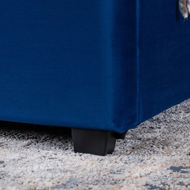 Ліжко Mebel Elit CROS Welur 160x200 см Синій ME.CROS/160/GR/V/LOZZPOJ фото - 14