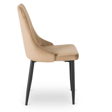 Обеденный стул Mebel Elit BARI Welur Бежевый ME.BARI/BZ/V/K фото - 3