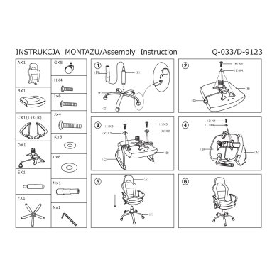 Офісне крісло Signal Q-033 Чорний OBRQ033CZ фото - 2