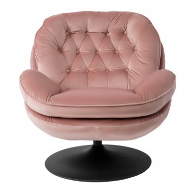 Крісло м'яке поворотне з підставкою Mebel Elit FIONA Рожевий ME.FIONA/R/V/FW фото - 2