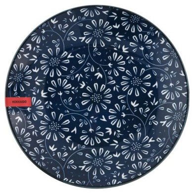 Тарелка Duka Hokkaido 19 см | Темно-синий принт / Белый - 2 Тарелка Duka Hokkaido 19 см | Темно-синий принт / Белый 2220715 фото - 2