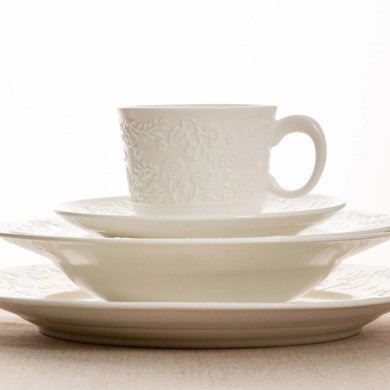 Чашка с блюдцем Homla BENO 150 мл Белый 243193 фото - 4