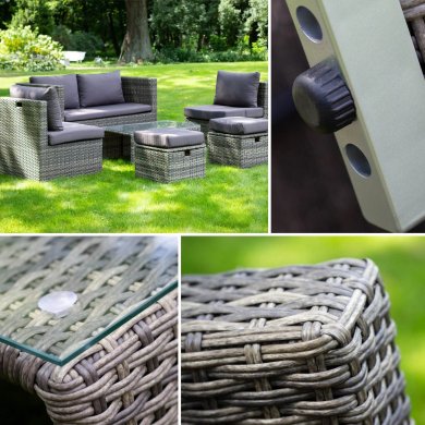 Комплект садовой мебели Meven SORRENTO Серый - 4 Комплект садовой мебели Meven SORRENTO Серый MV-JG04-0104-SORRENTO фото - 4