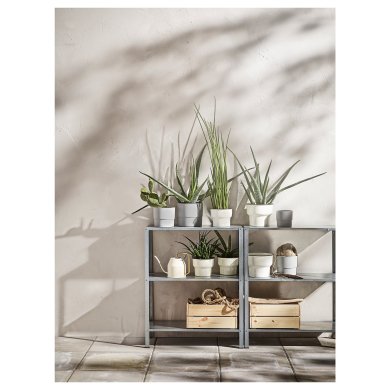 IKEA Стеллаж HYLLIS Серебристый (ИКЕА HYLLIS) 30428326 фото - 15