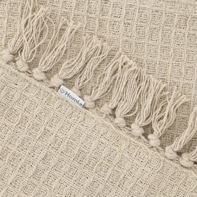 Декоративна наволочка Homla VAFFEL 45х45 см Кремовий - 3 Декоративна наволочка Homla VAFFEL 45х45 см Кремовий 164187 фото - 3