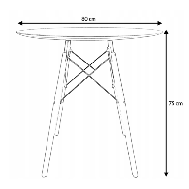 Обідній стіл Kontrast MIA Білий 6.06.26056 фото - 11