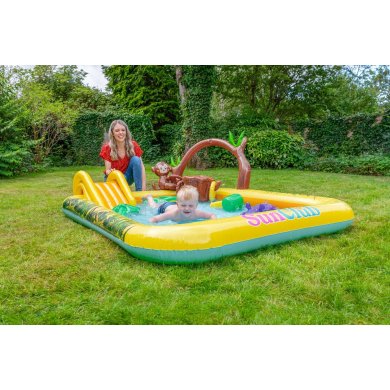 Надувной детский бассейн Bestway 51223 SAFARI 214x167x85 см Желтый JIL51223 фото - 7