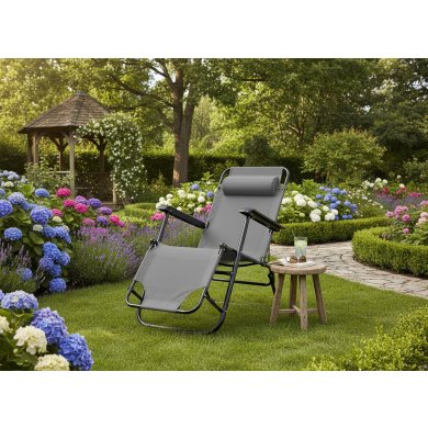 Складной шезлонг Garden Line LEZ7838 Серый LEZ6896 фото - 2