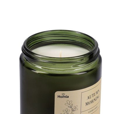 Ароматическая свеча Homla TOFU 190 г| Зеленый / Черный 200800 фото - 4