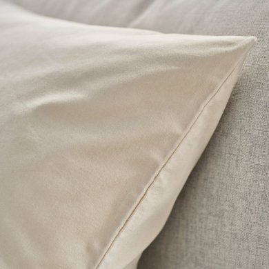 IKEA Декоративная наволочка SANELA 50х50 см Светло-бежевый (ИКЕА САНЕЛА) 70591136 фото - 4