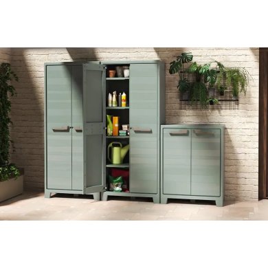 Садовый шкаф Keter/Kis PLANET OUTDOOR TALL CABINET Зеленый 250142 фото - 5