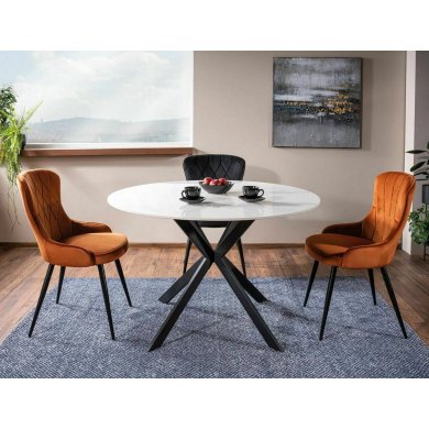 Обеденный стул Signal LOTUS Welur Черный LOTUSVCC фото - 4