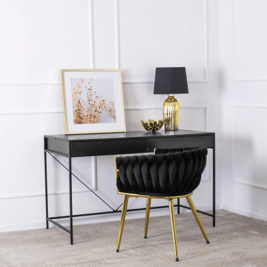 Обеденный стул Mebel Elit CAPRI Welur Черный - 6 Обеденный стул Mebel Elit CAPRI Welur Черный ME.CAPRI/CZ/ZL/V/K фото - 6