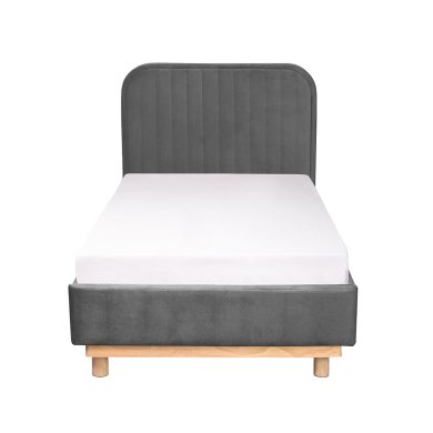 Кровать Homla KARALIUS Welur 90x200 см Серый - 3 Кровать Homla KARALIUS Welur 90x200 см Серый 207720 фото - 3
