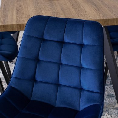 Обідній стілець Mebel Elit RICK Welur Синій - 9 Обідній стілець Mebel Elit RICK Welur Синій ME.RICK/GR/V/K фото - 9