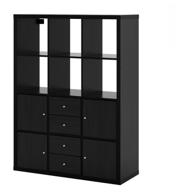 IKEA Стеллаж KALLAX Коричневый (ИКЕА KALLAX) 89278259