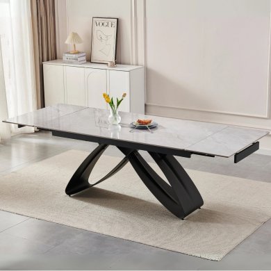 Розкладний обідній стіл Mebel Elit LUIGI Marmur Сірий - 3 Розкладний обідній стіл Mebel Elit LUIGI Marmur Сірий ME.LUIGI/P/CZ/S160-240 фото - 3