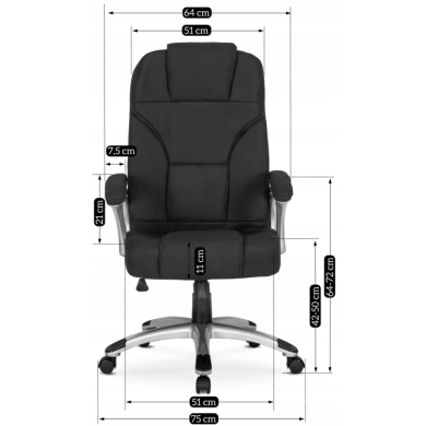 Офісне крісло Mebel Elit BARNI 2 Чорний - 9 Офісне крісло Mebel Elit BARNI 2 Чорний ME.BARNI2/CZ/T/FO фото - 9