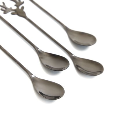 Набор десертных ложек Homla REINDEER 4 шт Черный 219262 фото - 3