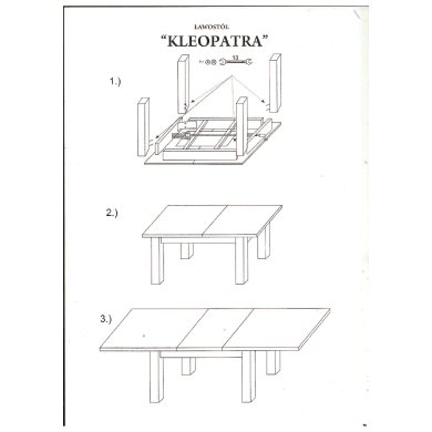 Раскладной стол-трансформер Signal KLEOPATRA Дуб ланцелот KLEOPATRADLB фото - 2