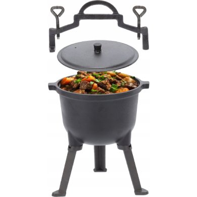 Чугунный котелок Garden Line 5 л Серый BBQ3703 фото - 4