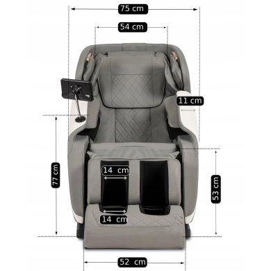 Крісло масажне Mebel Elit VX MAX Сірий ME.VXMAX/P/E/ANG/FW фото - 25
