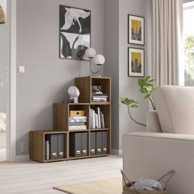 IKEA Стелаж EKET Горіх (ИКЕА ЭКЕТ) 09568842 фото - 6