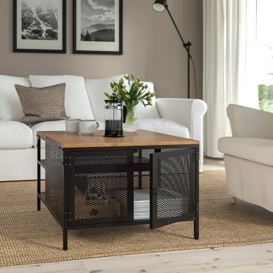 Журнальний стіл FJALLBO Коричневий - 5 IKEA Журнальний стіл FJALLBO Коричневий (ИКЕА ФЬЯЛЬБО) 90539576 фото - 5