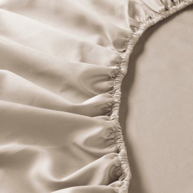 Простынь на резинке NATTJASMIN 140x200 см Бежевый - 10 IKEA Простынь на резинке NATTJASMIN 140x200 см Бежевый (ИКЕА NATTJASMIN) 80442730 фото - 10