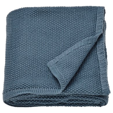 IKEA Плед HUMLEMOTT 130х170 см Синий (ИКЕА ХАМЛЕМОТТ) 80549547